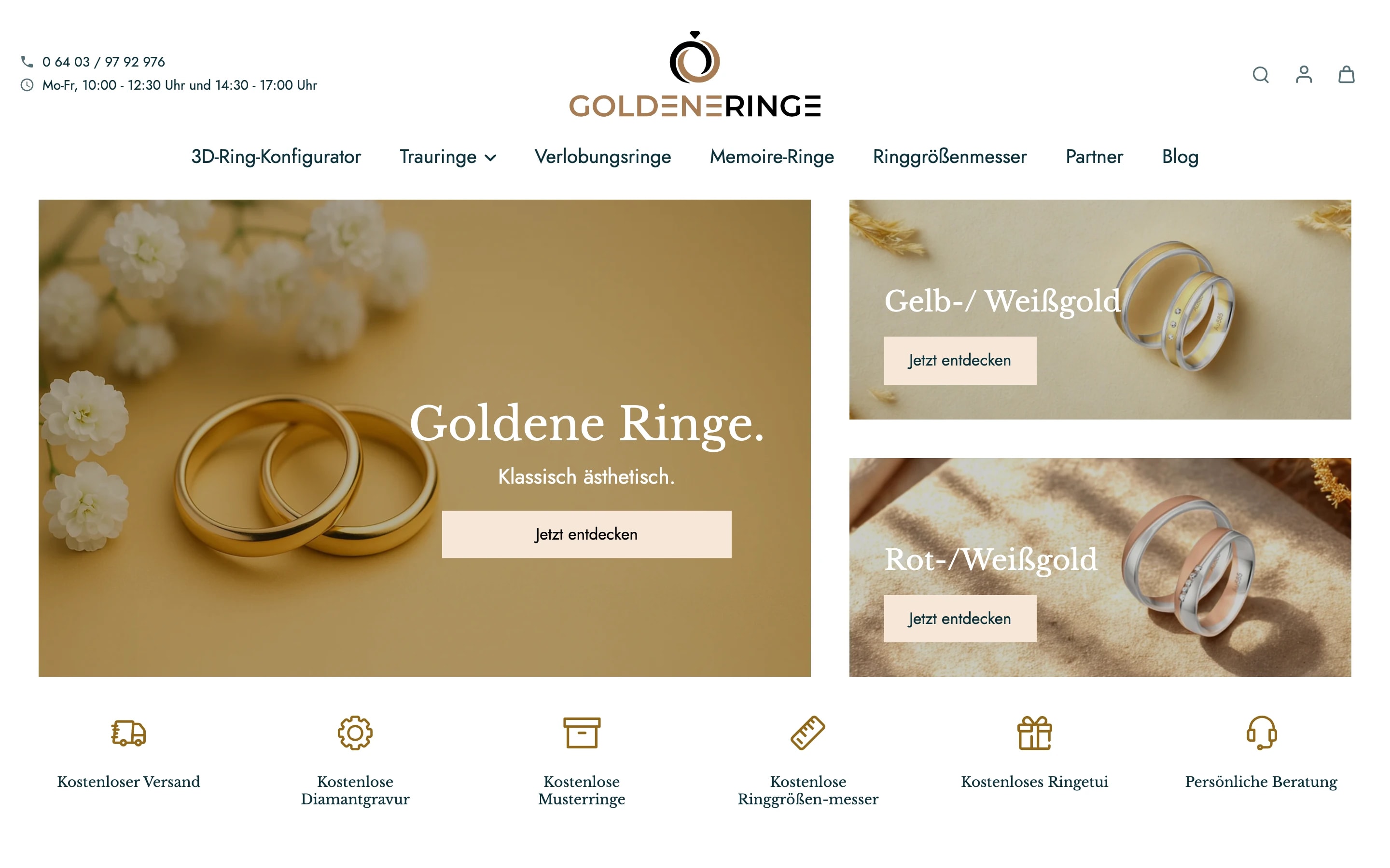Startseite von GoldeneRinge.de