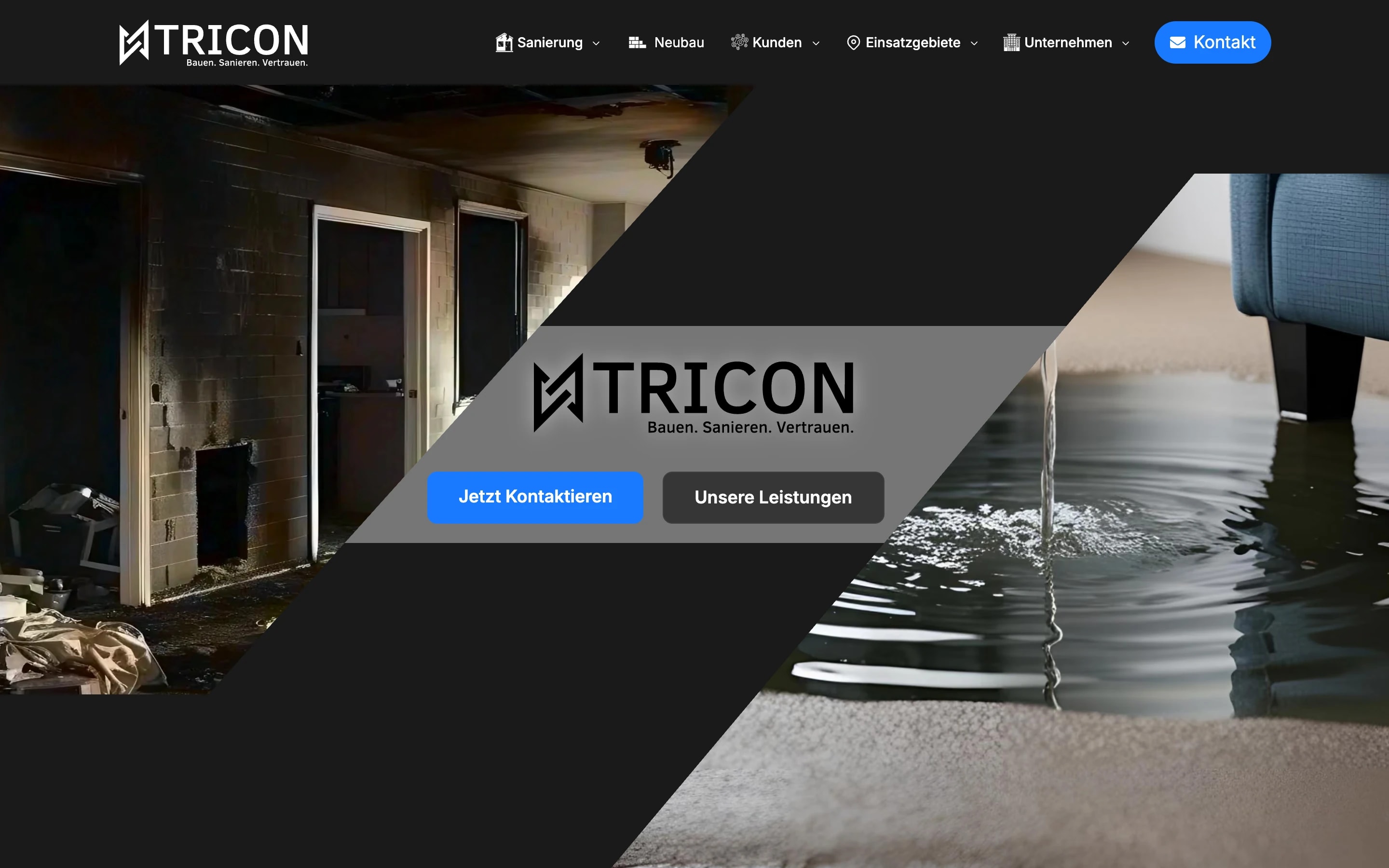 Startseite von TRICON GmbH